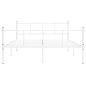 vidaXL Estructura de cama de metal blanco 120x200 cm