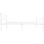 vidaXL Estructura de cama de metal blanco 120x200 cm