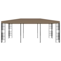 vidaXL Cenador gris taupe 6x3 m 