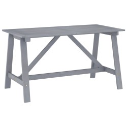 vidaXL Mesa de comedor para jardín madera maciza acacia 140x70x73,5 cm