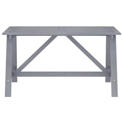 vidaXL Mesa de comedor para jardín madera maciza acacia 140x70x73,5 cm