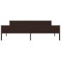 vidaXL Estructura de cama madera maciza pino marrón oscuro 200x200 cm vidaXL Estructura de cama madera maciza pino marrón oscuro 200x200 cm
