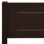 vidaXL Estructura de cama madera maciza pino marrón oscuro 200x200 cm vidaXL Estructura de cama madera maciza pino marrón oscuro 200x200 cm