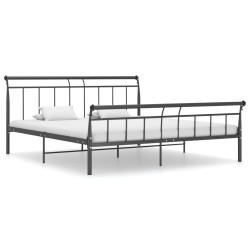 vidaXL Estructura de cama de metal negro 200x200 cm