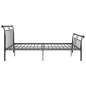 vidaXL Estructura de cama de metal negro 200x200 cm vidaXL Estructura de cama de metal negro 200x200 cm