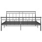 vidaXL Estructura de cama de metal negro 200x200 cm vidaXL Estructura de cama de metal negro 200x200 cm