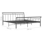 vidaXL Estructura de cama de metal negro 200x200 cm vidaXL Estructura de cama de metal negro 200x200 cm