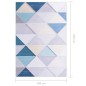 vidaXL Alfombra estampada tela multicolor 160x230 cm