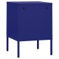 vidaXL Mesita de noche acero azul marino 35x35x51 cm vidaXL Mesita de noche acero azul marino 35x35x51 cm