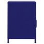 vidaXL Mesita de noche acero azul marino 35x35x51 cm vidaXL Mesita de noche acero azul marino 35x35x51 cm