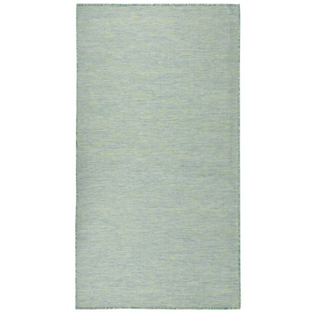 vidaXL Alfombra de exterior de tejido plano turquesa 80x150 cm