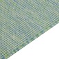 vidaXL Alfombra de exterior de tejido plano turquesa 80x150 cm vidaXL Alfombra de exterior de tejido plano turquesa 80x150 cm