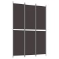 vidaXL Biombo divisor de 3 paneles de tela marrón 150x220 cm vidaXL Biombo divisor de 3 paneles de tela marrón 150x220 cm