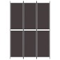 vidaXL Biombo divisor de 3 paneles de tela marrón 150x220 cm vidaXL Biombo divisor de 3 paneles de tela marrón 150x220 cm
