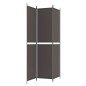 vidaXL Biombo divisor de 3 paneles de tela marrón 150x220 cm vidaXL Biombo divisor de 3 paneles de tela marrón 150x220 cm