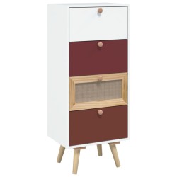 vidaXL Aparador alto con cajones madera contrachapada 40x30x95 cm