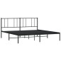 vidaXL Estructura de cama con cabecero metal negro 183x213 cm vidaXL Estructura de cama con cabecero metal negro 183x213 cm