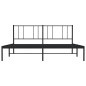 vidaXL Estructura de cama con cabecero metal negro 183x213 cm vidaXL Estructura de cama con cabecero metal negro 183x213 cm