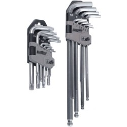 Brüder Mannesmann Set de llaves Torx y hexagonales 18 unidades 18170