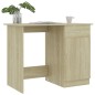 vidaXL Escritorio madera contrachapada color roble Sonoma 100x50x76 cm vidaXL Escritorio madera contrachapada color roble Sonoma 100x50x76 cm