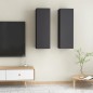 vidaXL Muebles para TV 2 uds madera contrachapada gris 30,5x30x90 cm vidaXL Muebles para TV 2 uds madera contrachapada gris 30,5x30x90 cm