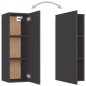 vidaXL Muebles para TV 2 uds madera contrachapada gris 30,5x30x90 cm vidaXL Muebles para TV 2 uds madera contrachapada gris 30,5x30x90 cm