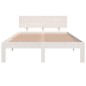 vidaXL Estructura de cama madera maciza blanco 120x190 cm vidaXL Estructura de cama madera maciza blanco 120x190 cm