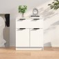vidaXL Aparador de madera contrachapada blanco 60x30x70 cm vidaXL Aparador de madera contrachapada blanco 60x30x70 cm