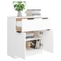 vidaXL Aparador de madera contrachapada blanco 60x30x70 cm vidaXL Aparador de madera contrachapada blanco 60x30x70 cm