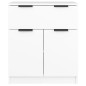 vidaXL Aparador de madera contrachapada blanco 60x30x70 cm vidaXL Aparador de madera contrachapada blanco 60x30x70 cm