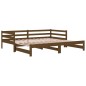 vidaXL Sofá cama extraíble madera de pino marrón miel 2x(80x200) cm vidaXL Sofá cama extraíble madera de pino marrón miel 2x(80x200) cm