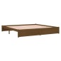 vidaXL Estructura de cama madera maciza marrón miel 200x200 cm vidaXL Estructura de cama madera maciza marrón miel 200x200 cm