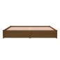 vidaXL Estructura de cama madera maciza marrón miel 200x200 cm vidaXL Estructura de cama madera maciza marrón miel 200x200 cm