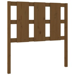vidaXL Cabecero de cama madera maciza pino marrón miel 105,5x4x100 cm