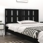 vidaXL Cabecero de cama madera maciza de pino negro 155,5x4x100 cm vidaXL Cabecero de cama madera maciza de pino negro 155,5x4x100 cm