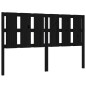vidaXL Cabecero de cama madera maciza de pino negro 155,5x4x100 cm vidaXL Cabecero de cama madera maciza de pino negro 155,5x4x100 cm