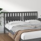 vidaXL Cabecero de cama madera maciza de pino gris 185,5x4x100 cm