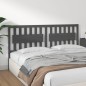 vidaXL Cabecero de cama madera maciza de pino gris 185,5x4x100 cm