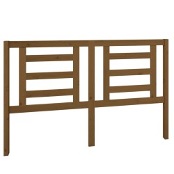 vidaXL Cabecero de cama madera maciza de pino marrón miel 156x4x100 cm