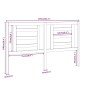 vidaXL Cabecero de cama madera maciza de pino marrón miel 156x4x100 cm vidaXL Cabecero de cama madera maciza de pino marrón miel 156x4x100 cm