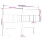 vidaXL Cabecero de cama madera maciza de pino gris 138,5x3x81 cm vidaXL Cabecero de cama madera maciza de pino gris 138,5x3x81 cm