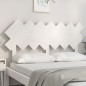 vidaXL Cabecero de cama madera maciza de pino blanco 151,5x3x81 cm vidaXL Cabecero de cama madera maciza de pino blanco 151,5x3x81 cm