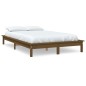 vidaXL Estructura de cama madera maciza pino marrón miel 140x190 cm vidaXL Estructura de cama madera maciza pino marrón miel 140x190 cm