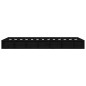 vidaXL Estructura de cama doble de madera maciza negro 135x190 cm