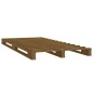 vidaXL Cama de palets madera maciza de pino marrón miel 100x200 cm vidaXL Cama de palets madera maciza de pino marrón miel 100x200 cm