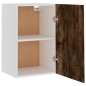 vidaXL Mueble de TV colgante madera roble ahumado 39,5x31x60 cm vidaXL Mueble de TV colgante madera roble ahumado 39,5x31x60 cm