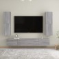 vidaXL Mueble para TV de pared gris Sonoma 30,5x30x110 cm vidaXL Mueble para TV de pared gris Sonoma 30,5x30x110 cm