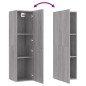 vidaXL Mueble para TV de pared gris Sonoma 30,5x30x110 cm vidaXL Mueble para TV de pared gris Sonoma 30,5x30x110 cm