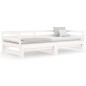 vidaXL Sofá cama extraíble madera maciza de pino blanco 2x(90x190) cm vidaXL Sofá cama extraíble madera maciza de pino blanco 2x(90x190) cm