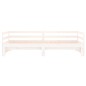 vidaXL Sofá cama extraíble madera maciza de pino blanco 2x(90x190) cm vidaXL Sofá cama extraíble madera maciza de pino blanco 2x(90x190) cm